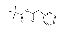 2,2-dimethylpropanoicphenylacetic anhydride Structure