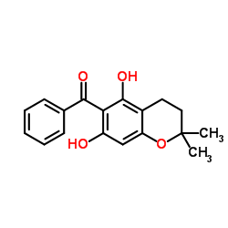 6-Benzoyl-5,7-dihydroxy-2,2-diMethylchroMane structure