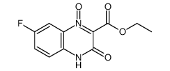 ethyl 3,4-dihydro-7-fluoro-3-oxoquinoxaline-2-carboxylate 1-oxide Structure
