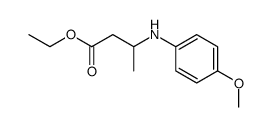 ethyl 3-((4-methoxyphenyl)amino)butanoate结构式