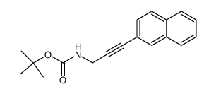 tert-butyl (3-(naphthalen-2-yl)prop-2-yn-1-yl)carbamate Structure