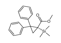 methyl (R)-2,2-diphenyl-1-(trimethylsilyl)cyclopropane-1-carboxylate Structure