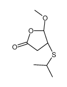 (4R,5R)-5-methoxy-4-propan-2-ylsulfanyloxolan-2-one结构式