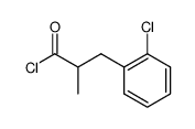 3-(2-chlorophenyl)-2-methylpropanoyl chloride结构式