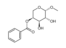 methyl 4-O-benzoyl-β-L-arabinopyranoside Structure