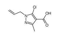 5-chloro-3-methyl-1-(2-propenyl)-1H-pyrazole-4-carboxylic acid Structure