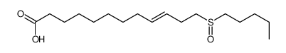 12-pentylsulfinyldodec-9-enoic acid Structure