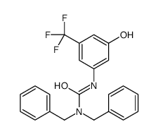 1,1-dibenzyl-3-[3-hydroxy-5-(trifluoromethyl)phenyl]urea结构式
