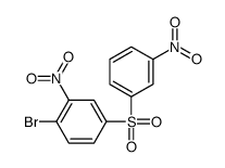 1-bromo-2-nitro-4-(3-nitrophenyl)sulfonylbenzene结构式