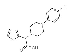 [4-(4-氯苯基)哌嗪-1-基]噻吩-2-乙酸结构式