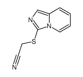 2-imidazo[1,5-a]pyridin-3-ylsulfanylacetonitrile结构式