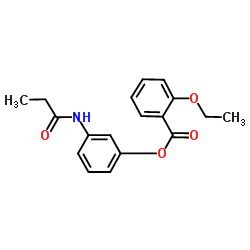 3-(Propionylamino)phenyl 2-ethoxybenzoate Structure