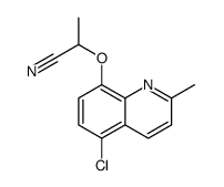 2-(5-chloro-2-methylquinolin-8-yl)oxypropanenitrile结构式