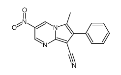 6-methyl-3-nitro-7-phenylpyrrolo[1,2-a]pyrimidine-8-carbonitrile Structure