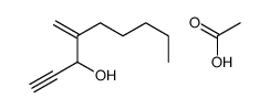 acetic acid,4-methylidenenon-1-yn-3-ol Structure