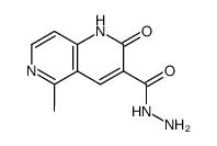 1,2-dihydro-5-methyl-2-oxo-1,6-naphthyridine-3-carboxylic acid hydrazide Structure