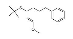 tert-butyl(1-methoxy-6-phenylhex-1-en-3-yl)sulfane Structure
