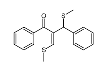 2-(α-methylthiobenzyl)-3-methylthioacrylphenone结构式