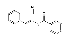 α-(N-Benzoyl-N-methylamino)cinnamonitrile结构式
