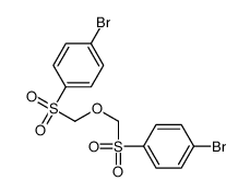 1-bromo-4-[(4-bromophenyl)sulfonylmethoxymethylsulfonyl]benzene结构式