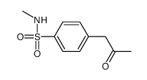 N-methyl-4-(2-oxopropyl)benzenesulfonamide结构式