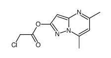 (5,7-dimethylpyrazolo[1,5-a]pyrimidin-2-yl) 2-chloroacetate Structure