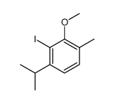 3-iodo-2-methoxy-1-methyl-4-propan-2-ylbenzene结构式