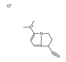 (7-cyano-6,7-dihydro-5H-pyrrolizin-3-yl)-dimethylsulfanium,chloride Structure