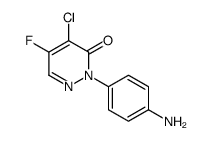 2-(4-aminophenyl)-4-chloro-5-fluoropyridazin-3-one Structure