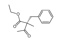 ethyl (2R)-2-benzyl-2-methyl-3-oxobutanoate结构式