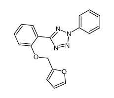 5-[2-(furan-2-ylmethoxy)phenyl]-2-phenyltetrazole结构式