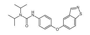 3-[4-(1,2-benzothiazol-5-yloxy)phenyl]-1,1-di(propan-2-yl)urea Structure