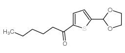 5-(1,3-DIOXOLAN-2-YL)-2-THIENYL PENTYL KETONE structure