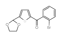 2-(2-BROMOBENZOYL)-5-(1,3-DIOXOLAN-2-YL)THIOPHENE结构式