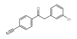 2-(3-BROMOPHENYL)-4'-CYANOACETOPHENONE Structure