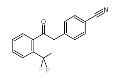 2-(4-CYANOPHENYL)-2'-TRIFLUOROMETHYLACETOPHENONE结构式