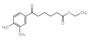 ethyl 6-(3,4-dimethylphenyl)-6-oxohexanoate结构式