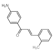 (2E)-1-(4-aminophenyl)-3-(2-methylphenyl)prop-2-en-1-one Structure