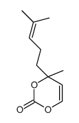 4-methyl-4-(4-methylpent-3-enyl)-1,3-dioxin-2-one Structure