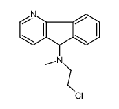 N-(2-chloroethyl)-N-methyl-5H-indeno[1,2-b]pyridin-5-amine结构式