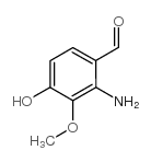 Benzaldehyde,2-amino-4-hydroxy-3-methoxy- structure