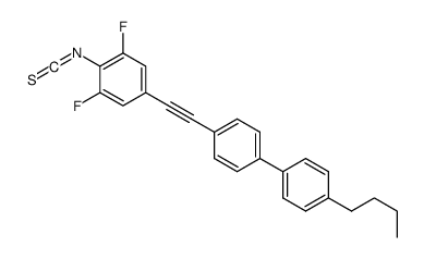 5-[2-[4-(4-butylphenyl)phenyl]ethynyl]-1,3-difluoro-2-isothiocyanatobenzene结构式