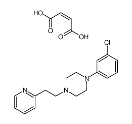 1-(3-Chloro-phenyl)-4-(2-pyridin-2-yl-ethyl)-piperazine; compound with (Z)-but-2-enedioic acid结构式
