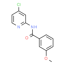 Benzamide, N-(4-chloro-2-pyridinyl)-3-methoxy-结构式