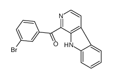(3-bromophenyl)-(9H-pyrido[3,4-b]indol-1-yl)methanone Structure