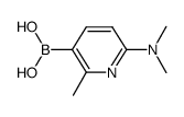 (5-boronic acid-6-methyl-pyridin-2-yl)-dimethyl-amine结构式
