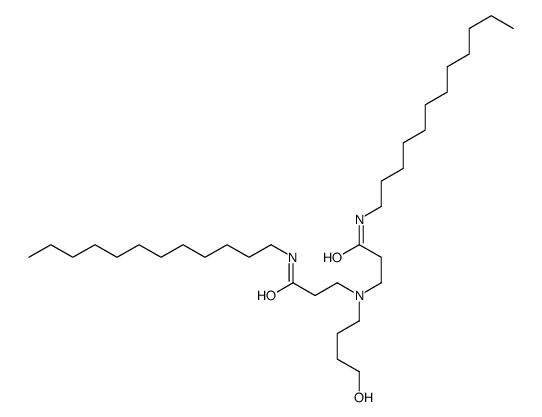 N-dodecyl-3-[[3-(dodecylamino)-3-oxopropyl]-(4-hydroxybutyl)amino]propanamide结构式