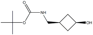 顺-3-(boc-氨基甲基)环丁醇结构式