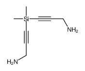 3-[3-aminoprop-1-ynyl(dimethyl)silyl]prop-2-yn-1-amine结构式