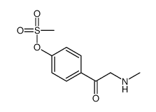 [4-[2-(methylamino)acetyl]phenyl] methanesulfonate Structure